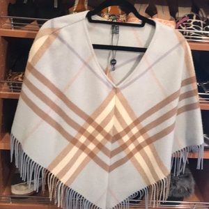 Burberry light blue poncho